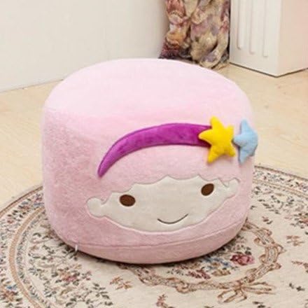 MeMoreCool Cute Double Stars Plush Children Step Stool Toddler Soft Small Chair Creative Plush Toy Boys and Girls Birthday Gift in Pink