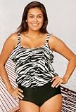 Penbrooke® Zorro Triple Tier Swimsuit - Women's Swimsuit Plus Size Swimsuits