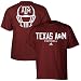 adidas Texas A&M Aggies Maroon Helmet Mask Basic T-shirt