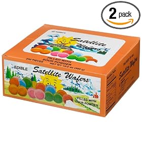 Gerrit's Satellite Wafers, Filled with Sour Powder, 240-Count Boxes (Pack of 2)