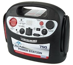 Amazon.com - PEAK 750 Peak Amp Jump Starter & Inverter with Inflator