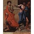 Nicolas Poussin (Christ and the adulteress, detail) Art Poster Print - 13x19
