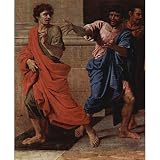 Nicolas Poussin (Christ and the adulteress, detail) Art Poster Print - 13x19