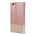 GMYLE iPhone 6 Case, Wallet Case Clip for iPhone 6 / 6s (4.7 inch Display) - Pink & Champagne Gold PU Leather Slim Protective Folio Wallet Stand Case Cover