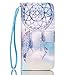 S5 Case, Galaxy S5 Case, ArtMine Dream Catcher PU Leather [Wristlet] Wallet Pouch Phone Case with Wrist Strap and Credit/ID Card Cash Slot for Samsung Galaxy S5