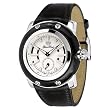Glam Rock Unisex GR11014 Miami Collection Stainless Steel and Black Leather Watch