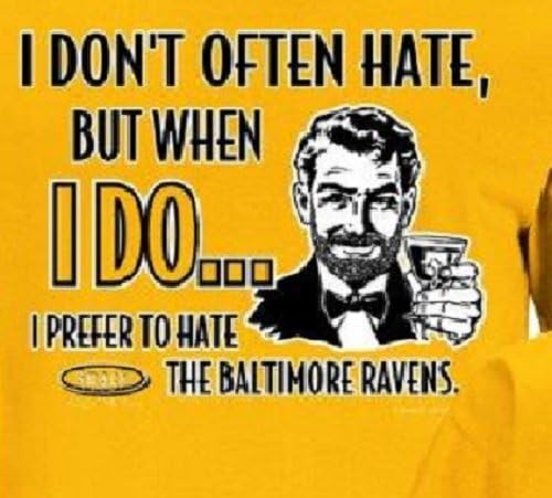 Pittsburgh Stay Victorious and Hate Baltimore T-Shirt (Small)