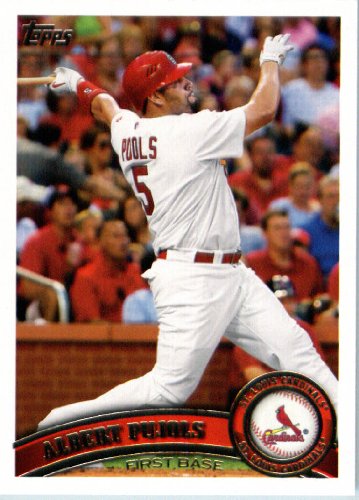 2011 Topps Limited Edition Baseball Card # STL1 Albert Pujols St. Louis Cardinals 1B In a protective screwdown display case!