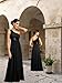 Luxus Party Ball Abendkleid, Cocktail, Kleid, Farbe schwarz