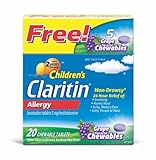 IMAGE OF Claritin Children's 5mg Grape Chewable Tablets, 25-Tablets