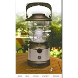 GE Steel Beam Fluorescent Lantern With Replaceable Compact Fluorescent bulb
