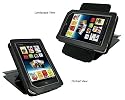 rooCASE (Black) Leather Case Cover with 22 Angle Adjustable Stand for Barnes and Noble NOOK Tablet / NOOKcolor Nook Color eBook Reader - MV Series