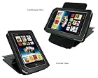 rooCASE (Black) Leather Case Cover with 22 Angle Adjustable Stand for Barnes and Noble NOOK Tablet / NOOKcolor Nook Color eBook Reader - MV Series (NOT Compatible with NOOK HD)