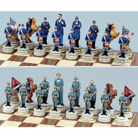 Fame 5126 civil war chess set, king:3.25 Inch by Fame