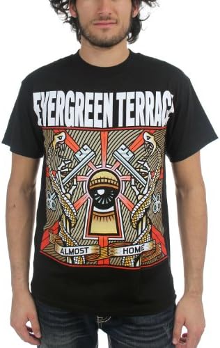 Evergreen Terrace - Mens Almost Home T-Shirt in Black, Size: Small, Color: Black