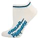 Carolina Panthers White Ladies (529) 9-11 Ankle Socks