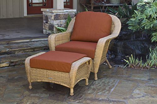 Tortuga Outdoor LEX-CO2-M RAVEL Lexington Mojave Club Chair &amp; Ottoman Bundle