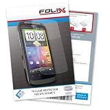 FoliX FX-Clear Displayschutzfolie für HTC Desire S / DesireS - Displayschutz kristallklar!