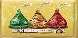 Hersheys Holiday Kisses, Milk Chocolate Filled with Caramel, 10-Ounce Packages (Pack of 4)