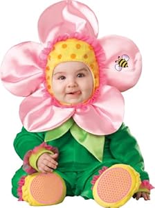 InCharacter Infant Flower Costume, Green/Pink/Yellow, 12-18 Months