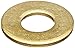 Brass Flat Washer, Plain Finish, 5/16