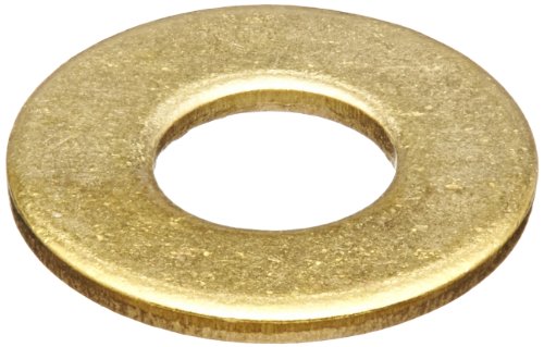 Brass Flat Washer, Plain Finish, 5/16