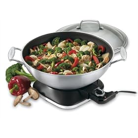 Cuisinart WOK-730 7-2/7-Quart Electric Wok, Stainless Steel