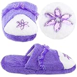 Purple and White Slippers for Women