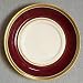 Mayer (American) Saucer - Burgundy and Gold Trim - Washington Redskins Colors