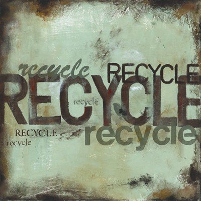 Recycle HIGH QUALITY CANVAS Print With Light Added BRUSHSTROKES Wani Pasion 12x12