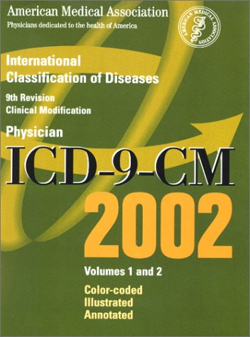 icd 9 cm 2002 international classification of diseases 9th revision volumes 1 and 2 color