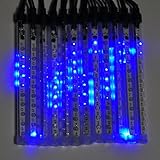 LEDwholesalers LED Mini Snowfall Light Tubes, Double Sided, 1/2 Diameter X 8 inches Long, blue 2061BU