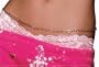 Sterling Silver Belly Chain w/ Crystal Hearts, 43" by Paris Hilton