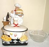 FAT ITALIAN CHEF 3-Dimensional Candy Dish Jar Tray *NEW!*