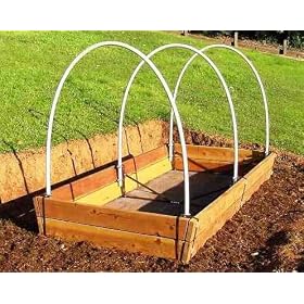 HEAVY-DUTY STEEL Raised Bed Garden Frame Kit - GA12-4-08, 4'W x 8-10'L x 12Tall, Angl Side by