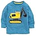 Frogwill Toddler Boys Excavator Long Sleeve Cartoon T Shirt Size 2-7 Years