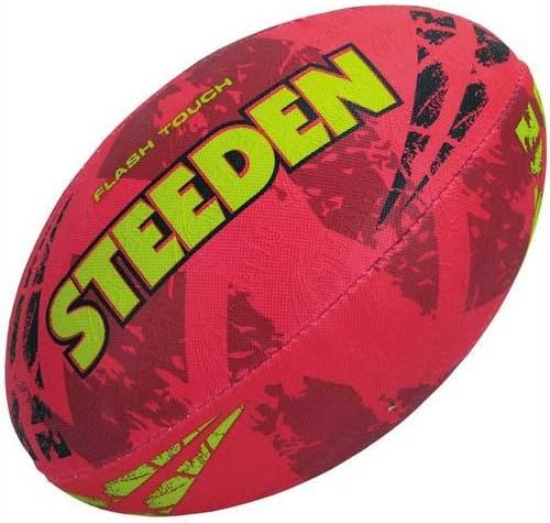 Steeden Flash Touch Rugby Ball Crimson