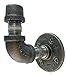 Urban Industrial Decor Pipe Coat Rack Holder Wall Mount (Standard, Rounded)