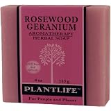 Rosewood Geranium 100% Pure and Natural Aromatherapy Herbal Soap- 4 oz (113g)