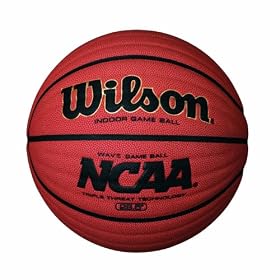 Click here to buy Wilson NCAA Wave Indoor Game Basketball.