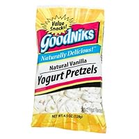 Goodniks Natural Vanilla Yogurt Prezels, 4.5-Ounce Bags (Pack of 12)