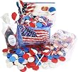 Patriotic Red, White & Blue Candy Basket