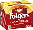 Folgers Classic Roast Coffee Singles, 19-Count Single Servings (Pack of 6)