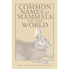 Common Names of Mammals of the World