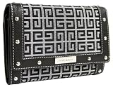Givenchy Black Leather and Fabric French Purse 6963151992
