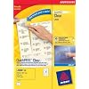 Avery Clear Inkjet Labels