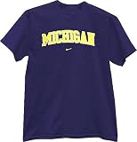 Nike Michigan Wolverines Navy Blue College Classic T-shirt