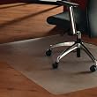 Cleartex UltiMat Polycarbonate Smooth Back Chair Mat for Hard Floors, Clear, Rectangular 60 x 48 Inches (1215219ER)