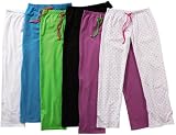 Women's Stretch Lounge Pant, Hawaiian Blue/Orange Crush, Medium