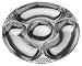 Wilton Armetale Reggae Chip and Dip Tray